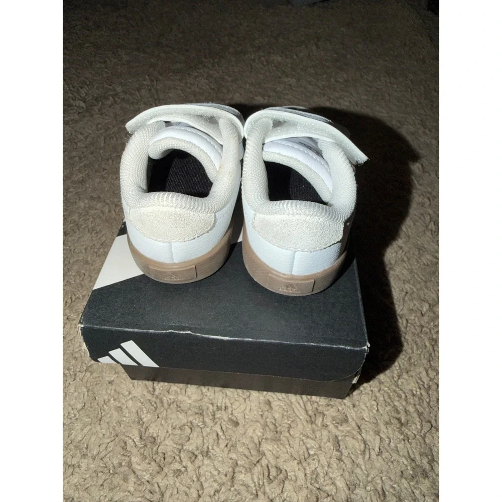 Adidas‎ VL Court 3.0 CFI Toddler Sneakers White Black Gum Size 5K
